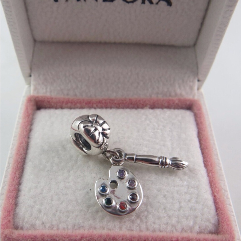 Pandora Artist Charm Artist's Palette Charm S925 Ale (J6)